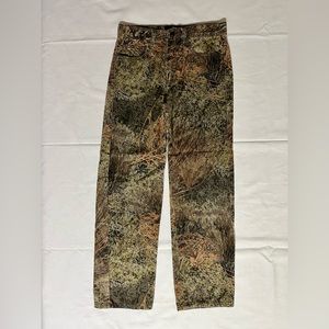 Vintage Mossy Oak Boys Size 14 Brush Camouflage Pants Jeans Hunting Outdoors